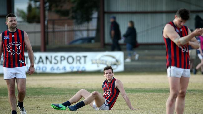 Disappointed Panthers after the grand final loss.