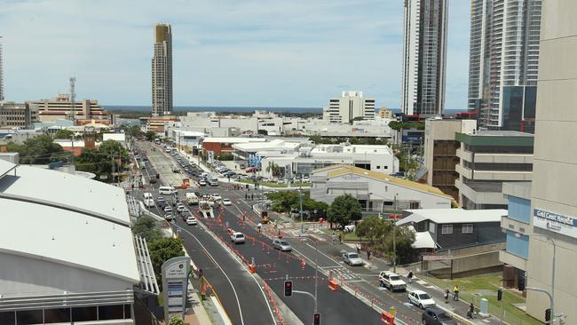 Light rail being built in Southport — there are concerns about the Palm Beach road corridor being much smaller.