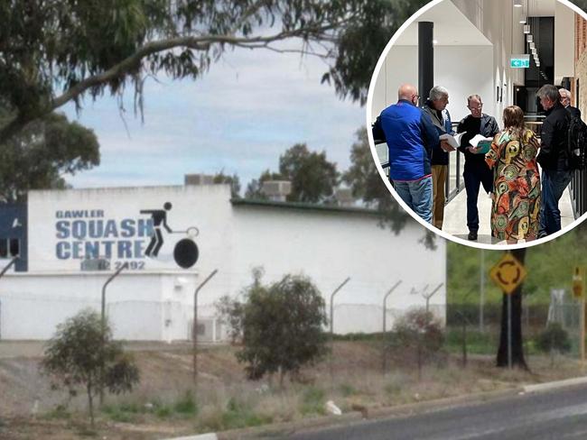 The Gawler Squash Centre which sits opposite the South Gawler Football Club. Picture Jason Katsaras