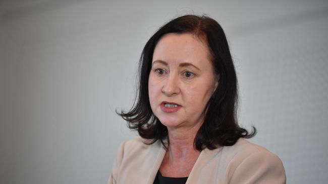 Health Minister Yvette D'Ath said she had written to the federal government demanding to know why data on aged care the booster programs remained unclear. Picture: NCA NewsWire / John Gass