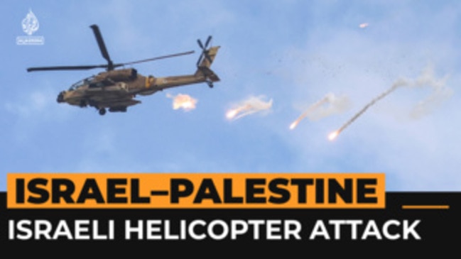 Israeli helicopter attacks occupied West Bank town during raid