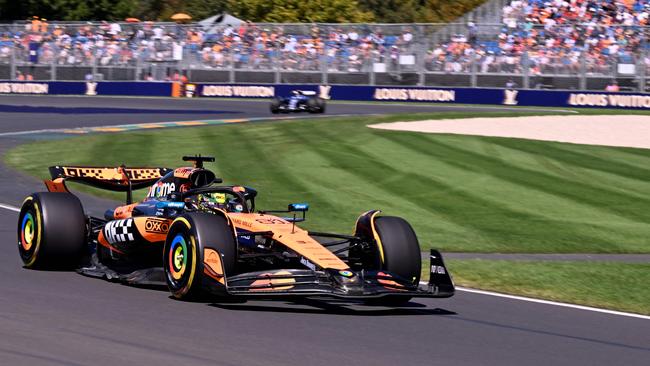 McLaren's Australian driver Oscar Piastri in action during the first practice session of the Formula One Australian Grand Prix. Picture: AFP