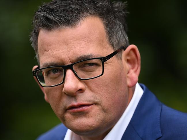 Victorian Premier Daniel Andrews addresses the media at a press conference in Melbourne, Sunday, November 27, 2022. Premier Daniel Andrews has led Labor to victory at the Victoria election, for a third term in power. (AAP Image/James Ross) NO ARCHIVING