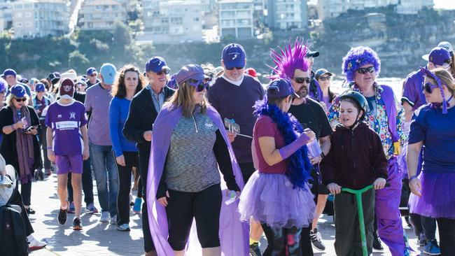 A charity walk in aid of the foundation. Picture: Michael Mannington.