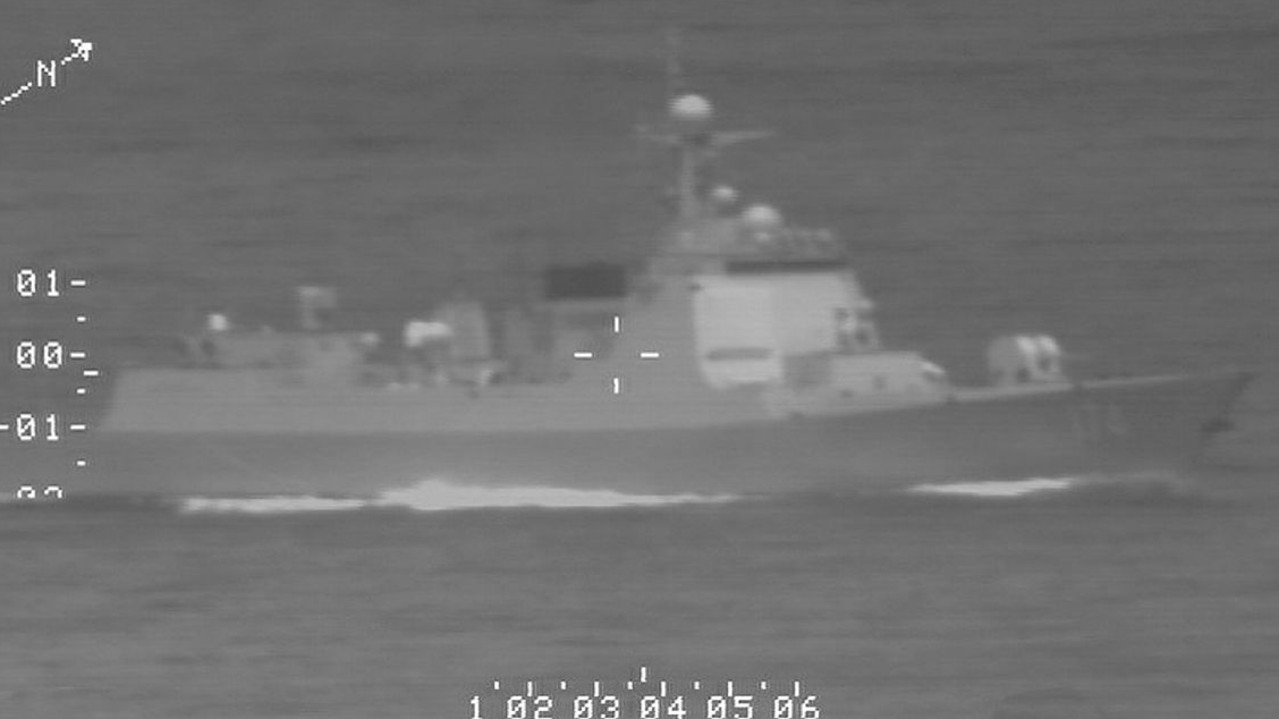 Un navire de la marine chinoise a pointé un laser sur un avion de défense australien