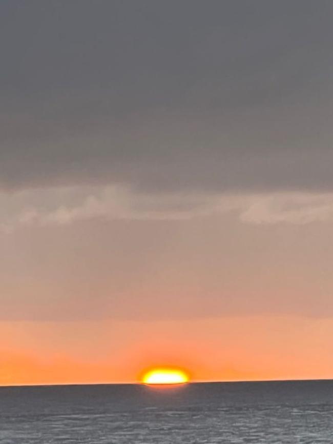 Dua Lipa’s view of the sunrise in Sydney. Picture: Instagram