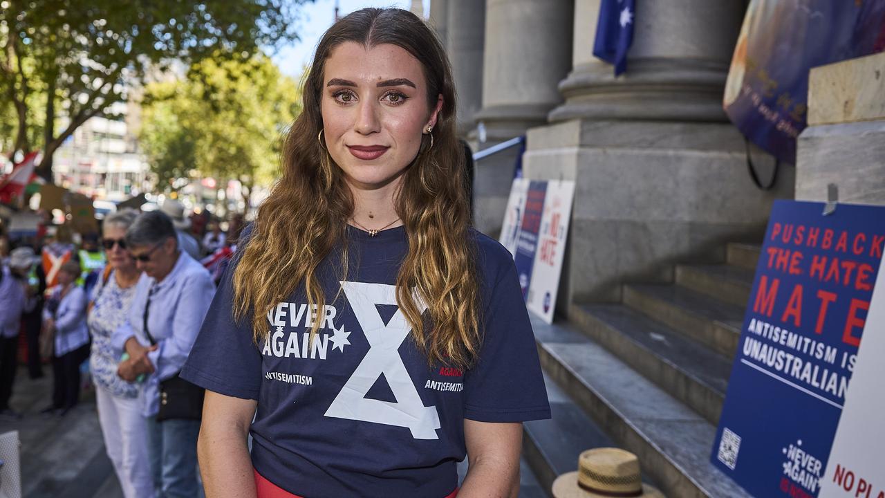 Freya Leach from Never Again will be among the younger voices at the Brisbane rally. Picture: Matt Loxton