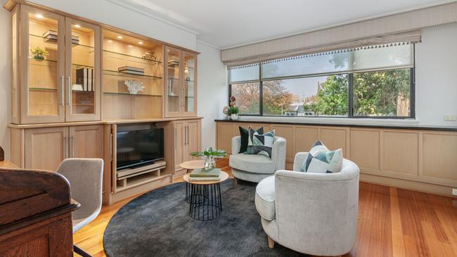 This three-bedroom apartment at 31/546 Toorak Rd, Toorak is on sale with a price guide between $1.8m to $1.9m.