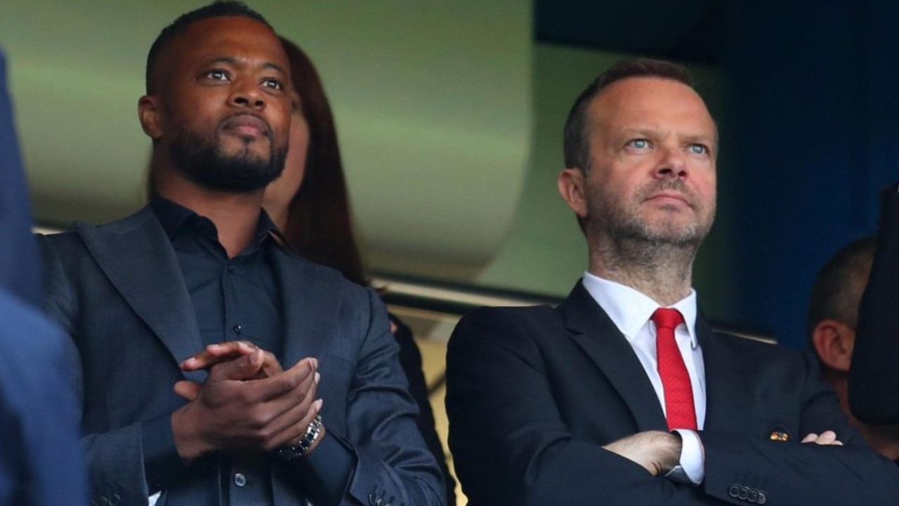 Patrice Evra and Ed Woodward were together for Chelsea vs Manchester United