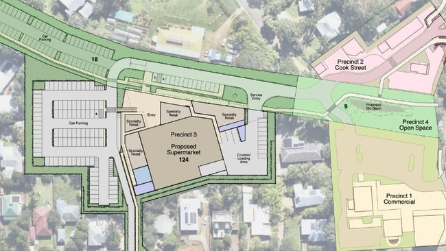 The context plan for the supermarket on the site of the old butter factory at Eumundi. Picture: Supplied