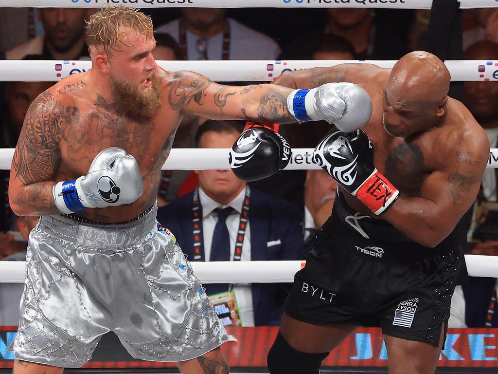 YouTube star turned boxer Jake Paul beat Mike Tyson in a blockbuster on Netflix in November. Picture: Christian Petersen/Getty Images