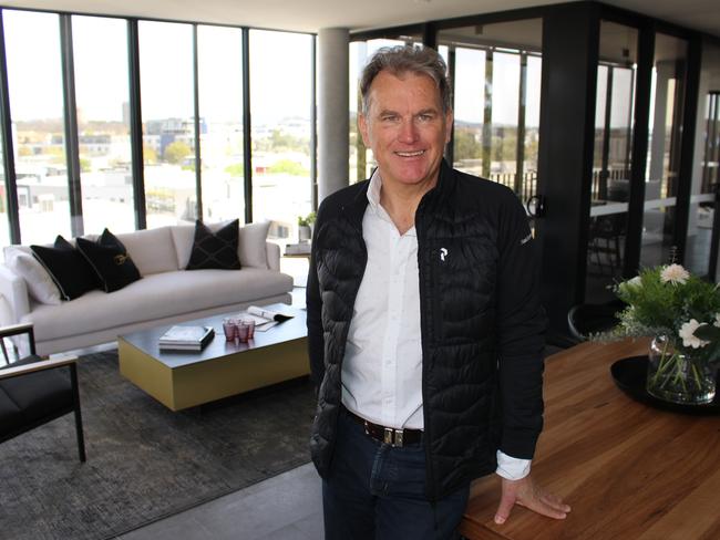 Property developer John Gasson in one of the penthouses.