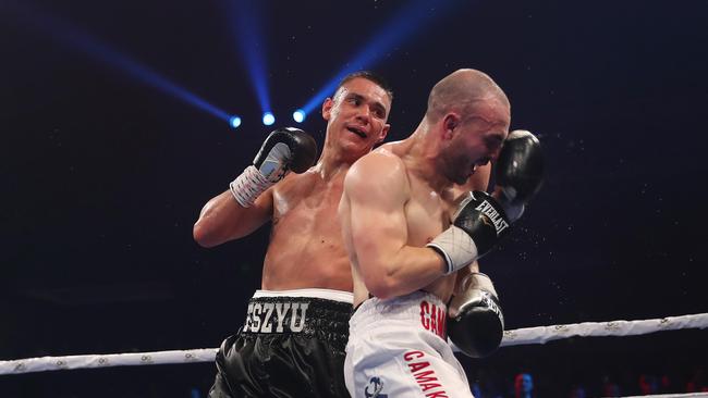 Tim Tszyu wins over Joel Camilleri . Picture: Brett Costello