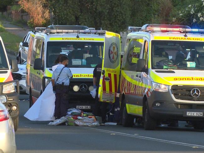 Emergency services rushed to the scene, but the man in his 30s died. Picture: TNV