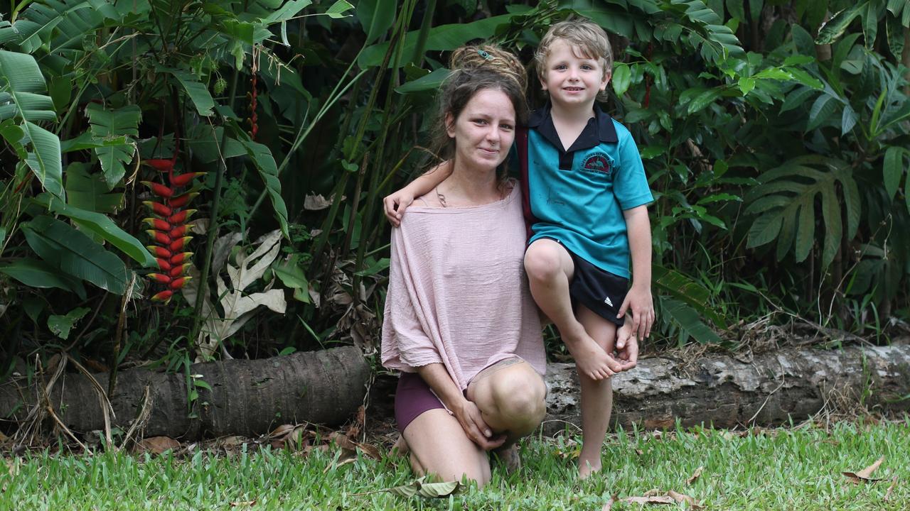 Cape Tribulation mum, Madeleine Parsons with her son, Alexandra Bay State School's Reuben Blockey are calling on Premier Steven Miles to keep a promise made to the family.