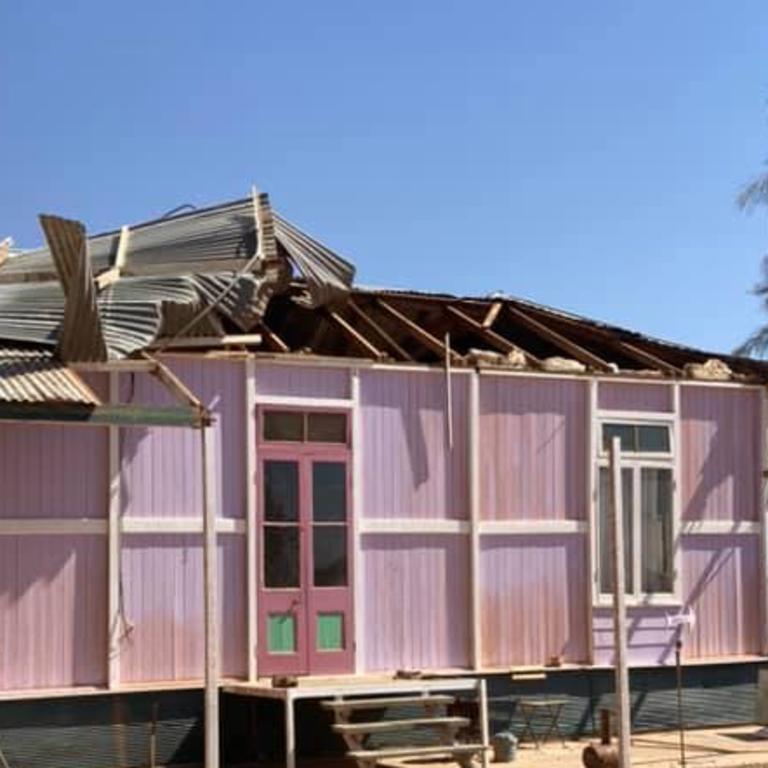 The Elegant Emu patisserie at Adavale lost its roof.