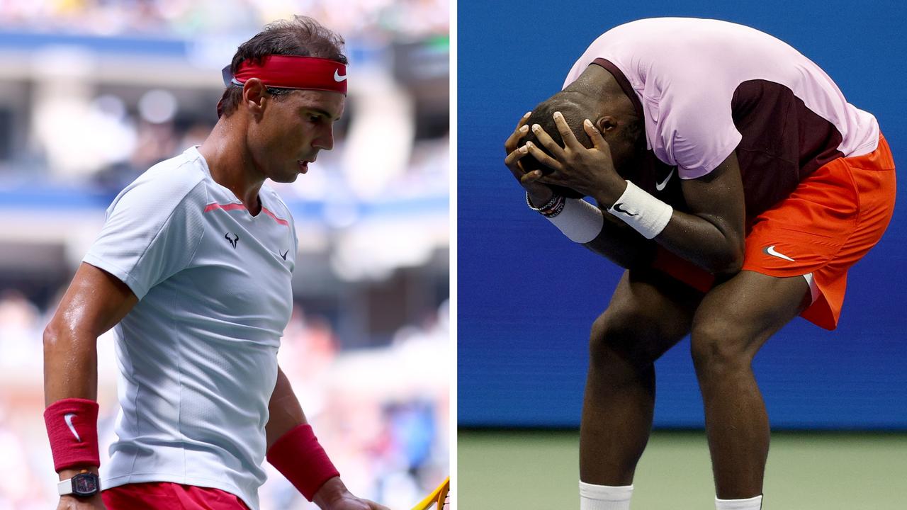 Rafael Nadal was upset by Frances Tiafoe.