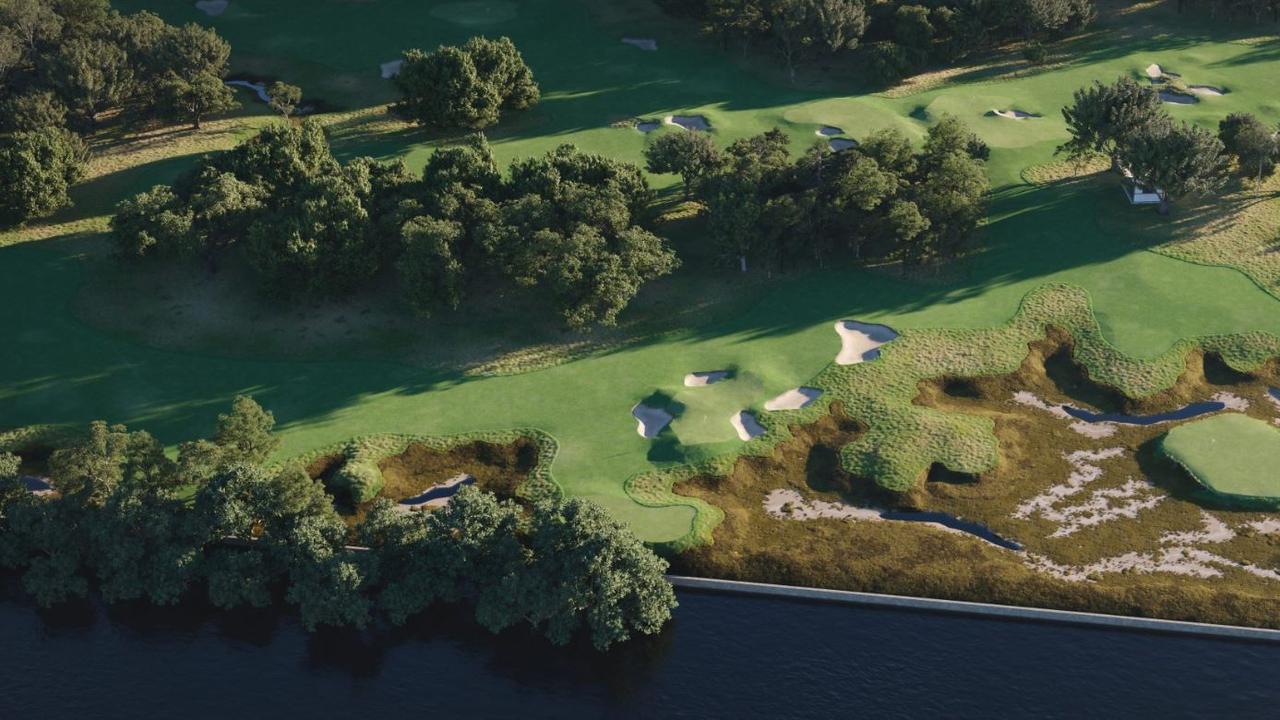 Aerial view of how the short course will look.