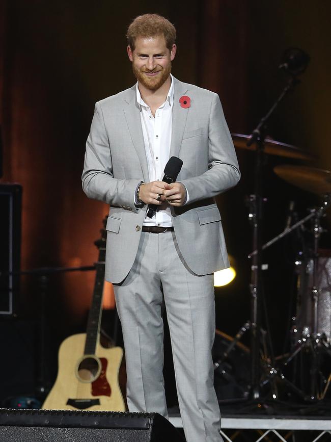 Harry gave a lovely speech about how proud he was to be apart of the Games. Picture: Sam Ruttyn