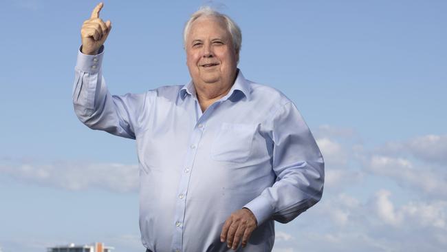 Clive Palmer on Queensland’s Gold Coast this week. Picture: Russell Shakespeare