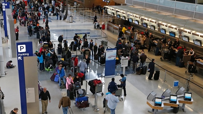 More than 300 passengers were stranded at the Dallas Fort Worth Airport for almost 24 hours. Picture: Getty Images