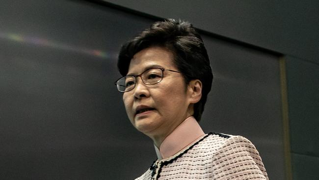 Hong Kong Chief Executive Carrie Lam. Picture: Getty Images