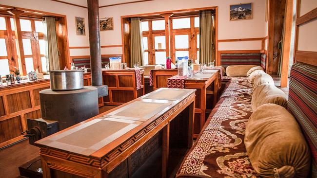 The dining area at Pangboche Camp. Picture: Steve Madgwick