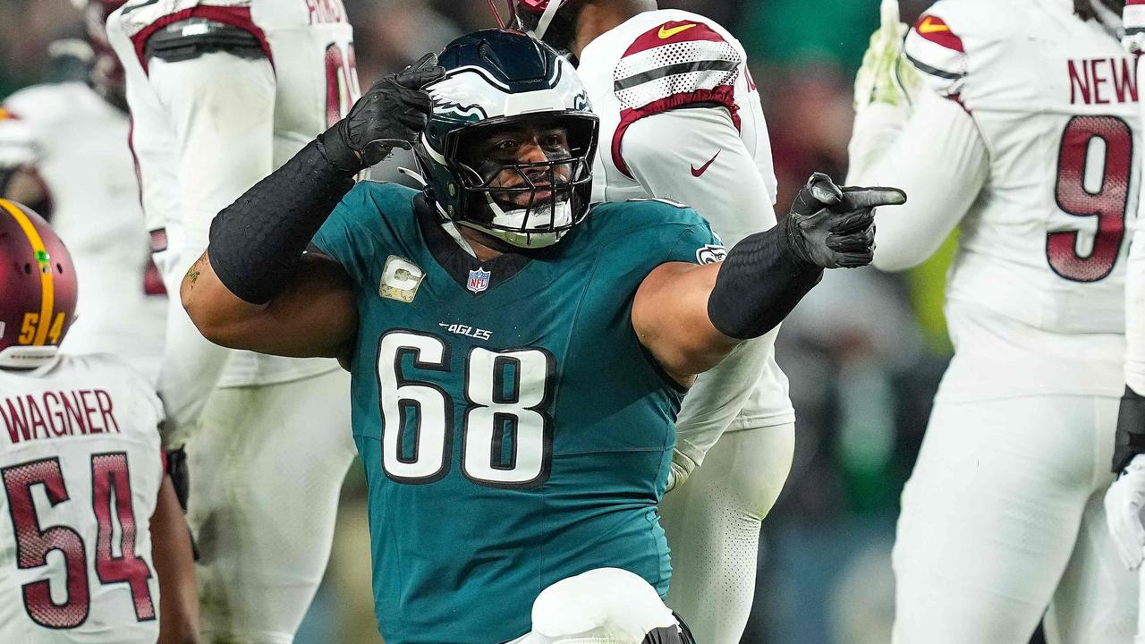 Jordan Mailata is a huge human being. Photo: Mitchell Leff/Getty Images/AFP