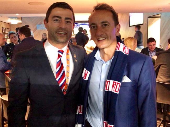 Minichiello and Dave Sharma. Picture: Twitter