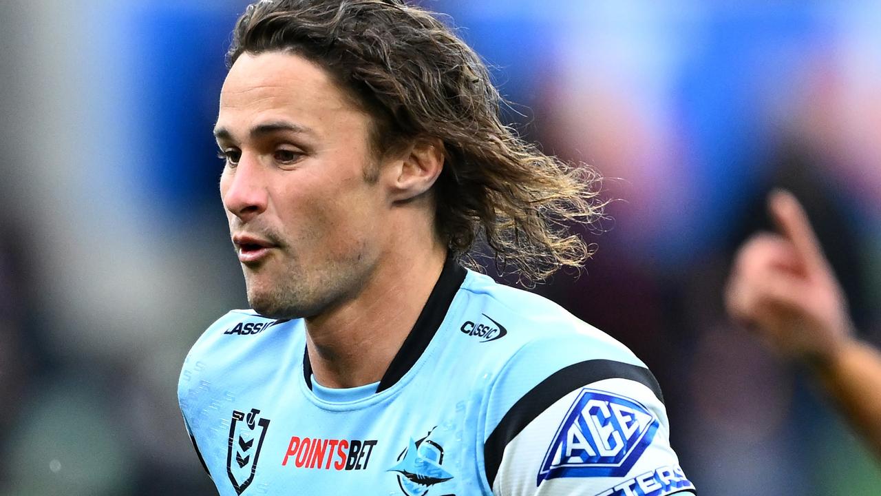 Nicho Hynes is yet to deliver for the Sharks in a big game. Picture: Quinn Rooney/Getty Images