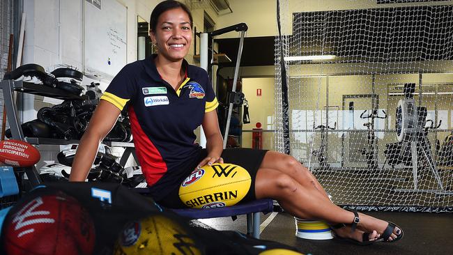 NT drafted Adelaide Crows footballer Tayla Thorn.