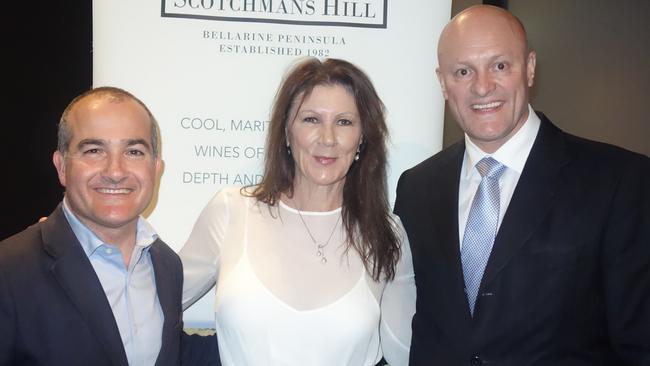 Croydon's Linda Willmott with state MPs James Merlino and David Hodgett.