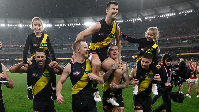 Is this it for Trent Cotchin and Jack Riewoldt? Photo by Michael Willson/AFL Photos via Getty Images)