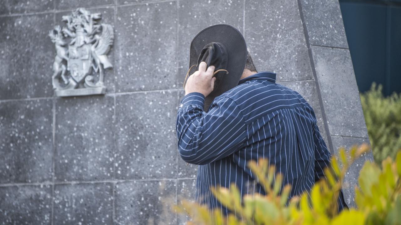 Joshua Aaron Macgowan leaves Toowoomba Magistrates Court after pleading guilty to CEM.Friday, February 10, 2023. Picture: Nev Madsen.