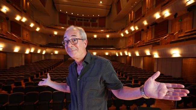 ‘Comedy should be uplifting, informative and empowering,’ says British comedian Ben Elton, at the City Recital Hall in Sydney. Picture: Britta Campion