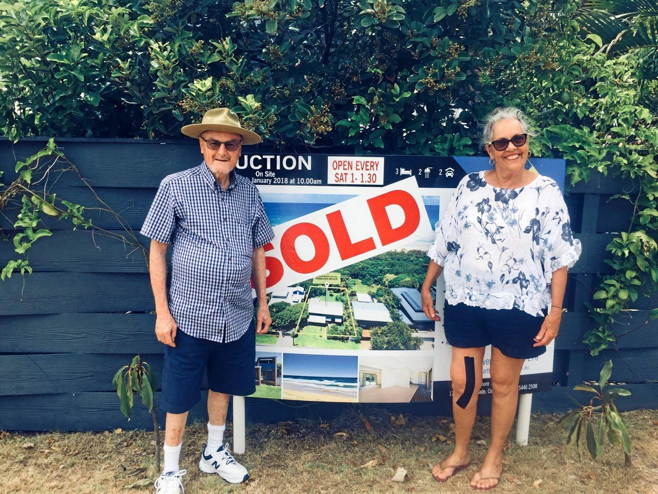 The seller and his daughter of 66 Lorikeet Dr, Peregian Beach.