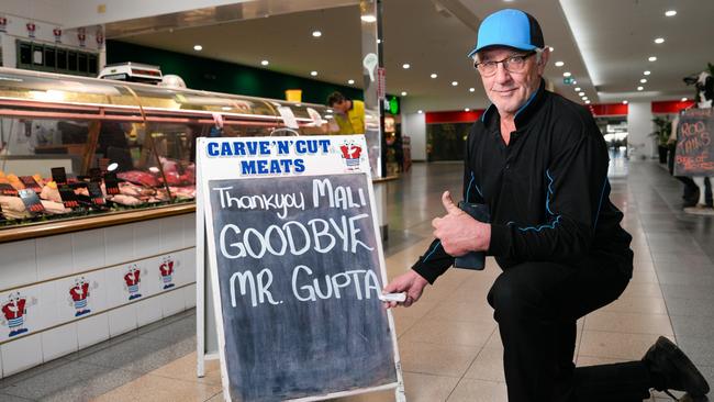 Tim Wendland, a Whyalla local butcher farewells Sanjeev Gupta. Picture: Tim Joy