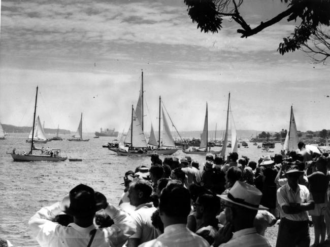 Sydney Harbour in the early 1960s. Picture: Stewart Historical Yachting