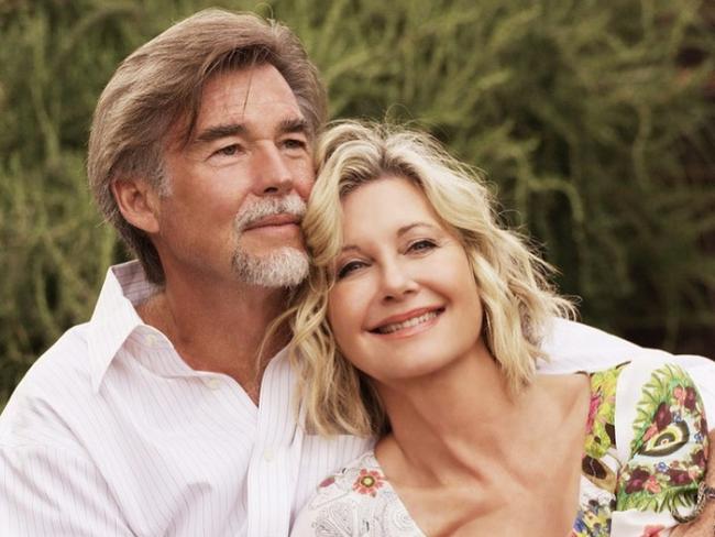 Olivia Newton-John’s husband John Easterling announced the star’s death via social media. Picture: Instagram