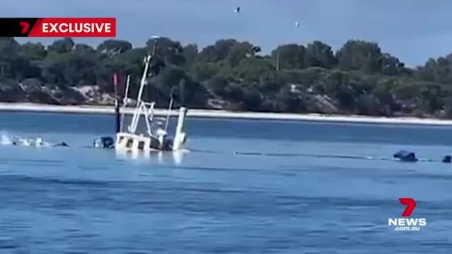 Historic SA yacht sinks off Kangaroo Island (7NEWS)