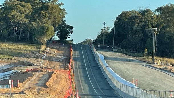 Road works near the cemetery on Beenleigh-Redland Bay Rd. Picture: Judith Kerr