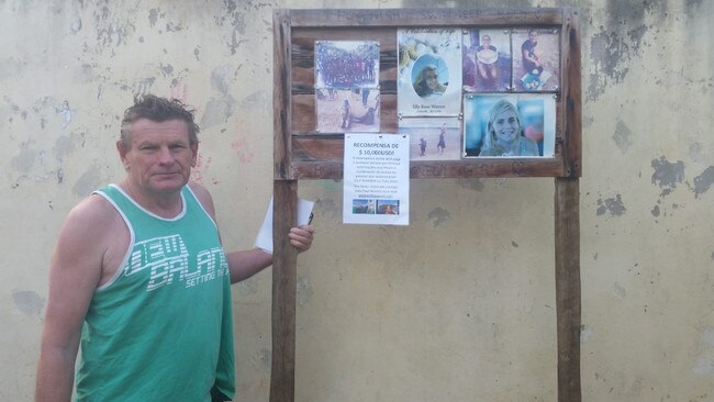 Paul Warren in Tofo, Mozambique where his daughter Elly Warren was found dead