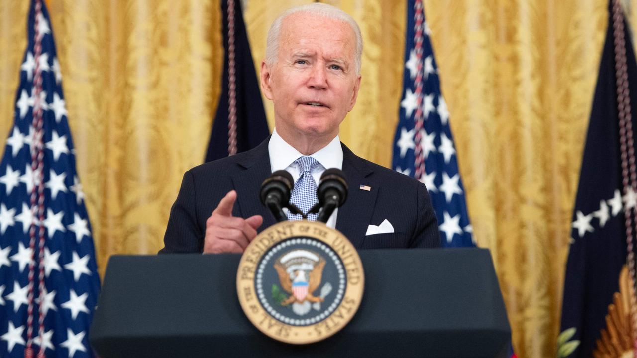 Mr Biden has made several gaffes since being inaugurated as President in January. Picture: Saul Loeb/AFP