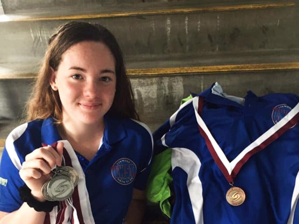 TALENTED TEEN: Lismore Workers Swim Team S8 athlete, Mckinley Arnison, 14, won five silver medals at the Queensland State Titles last month.