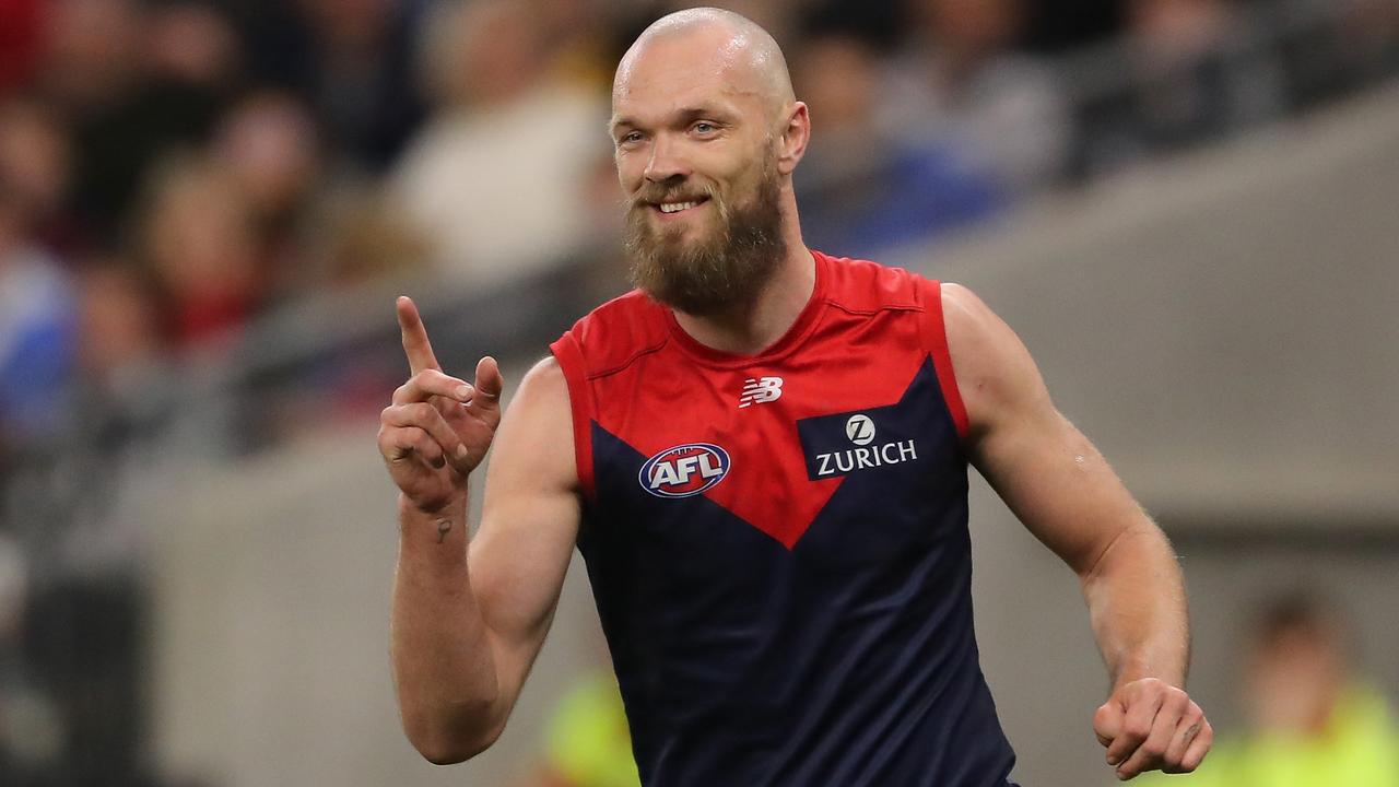 Max Gawn proves life really is all about moments. Picture: AFL Photos/Getty Images