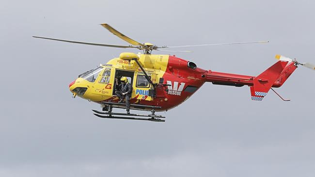 The Westpac Rescue helicopter. Picture: MATHEW FARRELL