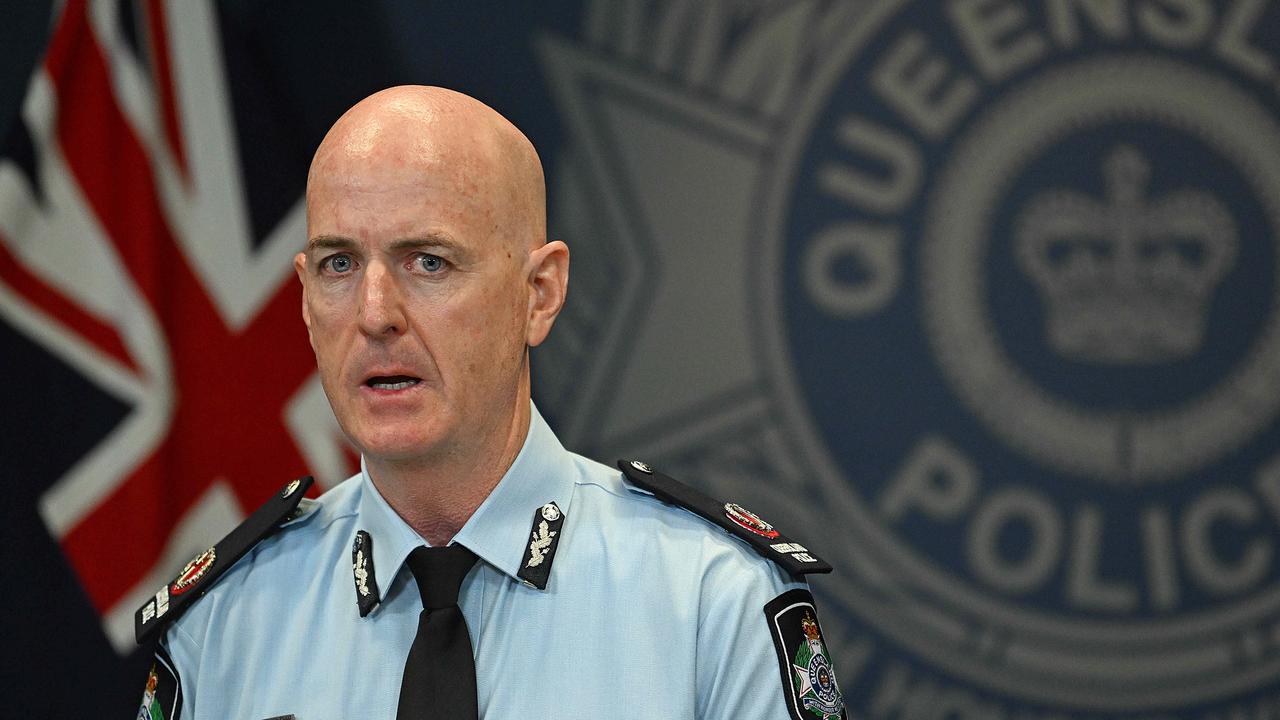 Acting Assistant Commissioner Roger Lowe talks to the media following the horrific knife murders at Bondi. Pic: Lyndon Mechielsen / Courier Mail