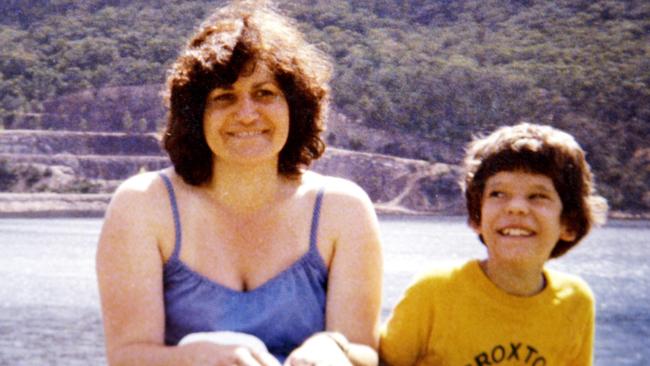 Maria James and her youngest son Adam, pictured the year she was killed.