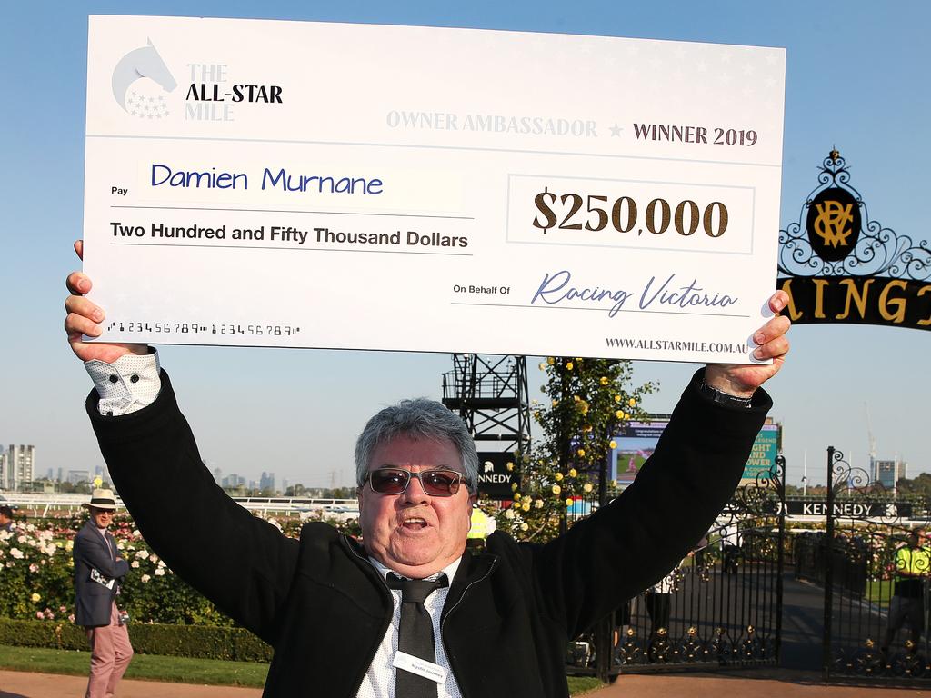 Damien Murnane spent some of his winnings on a no-expenses spared holiday to the US for his 60th birthday. Picture: Michael Klein.