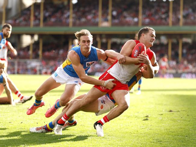 Tom Papley and the Swans left Gold Coast in the dust on Sunday afternoon at the SCG. Picture: Phil Hillyard.